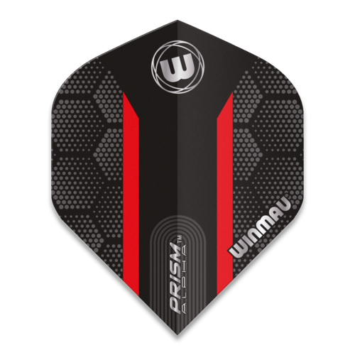 Winmau Winmau Prism Alpha Extra Thick Black & Red Stripe Darts Flights