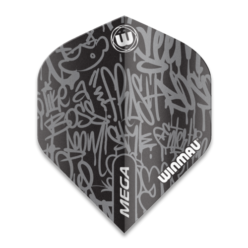 Winmau Winmau Mega Standard Graphic Black Darts Flights