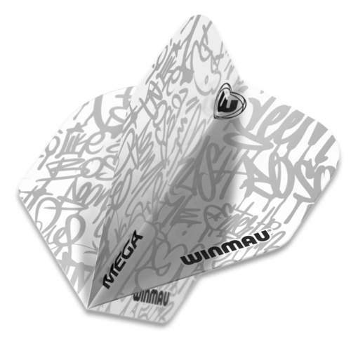 Winmau Winmau Mega Standard Graphic White Darts Flights