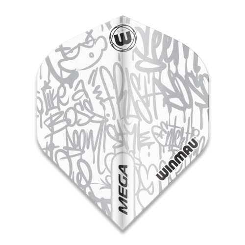 Winmau Winmau Mega Standard Graphic White Darts Flights