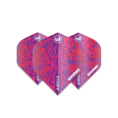 Winmau Winmau Mega Standard Graphic Pink Darts Flights