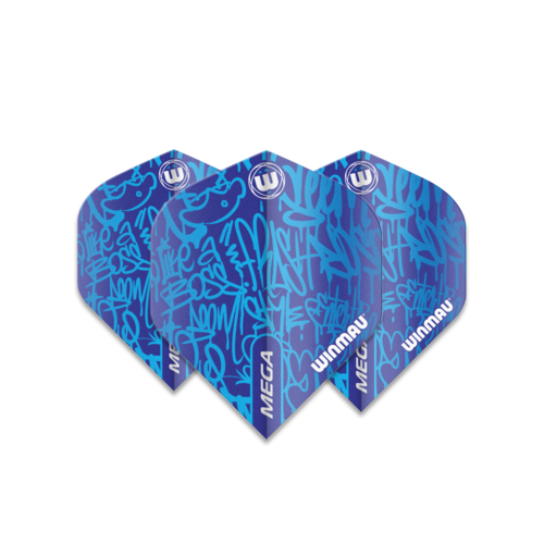 Winmau Winmau Mega Standard Graphic Blue Darts Flights