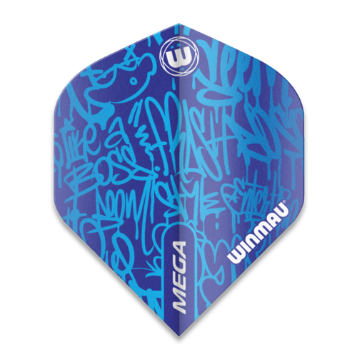 Winmau Winmau Mega Standard Graphic Blue Darts Flights