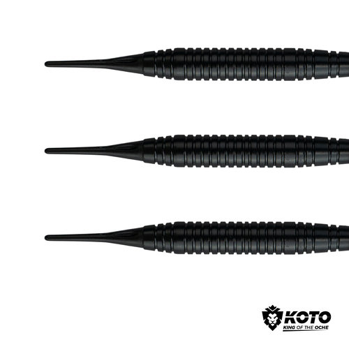 KOTO 2 KOTO Black Brass Soft Tip Darts + 90 Pieces Accessories Darts