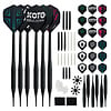 KOTO 2 KOTO Black Brass Soft Tip Darts + 90 Pieces Accessories Darts