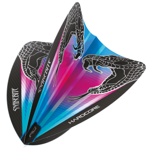 Red Dragon Red Dragon Peter Wright Hardcore Snakebite Pink & Blue Darts Flights