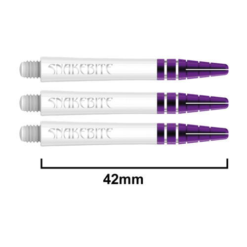 Red Dragon Red Dragon Nitrotech Snakebite White/Purple Darts Shafts