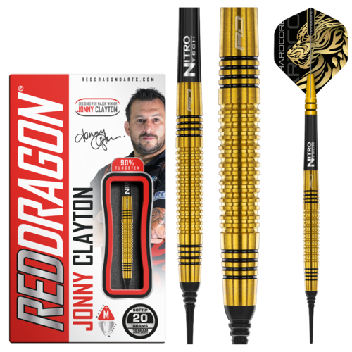 Red Dragon Red Dragon Jonny Clayton Gold 90% Soft Tip Darts