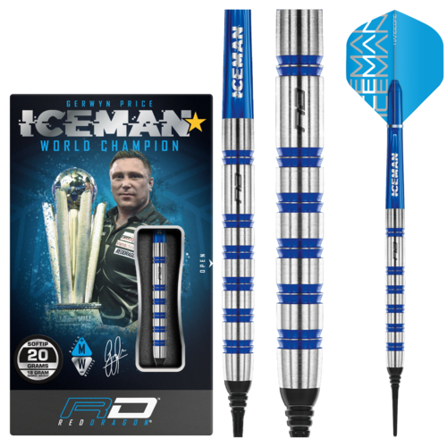 Red Dragon Red Dragon Gerwyn Price Iceman Challenger 80% Soft Tip Darts