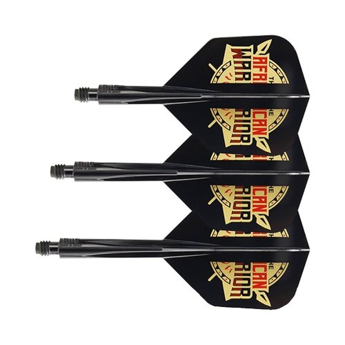 Condor Condor Axe Player - African Warrior - Inspiration 2 Black- Small Darts Flights