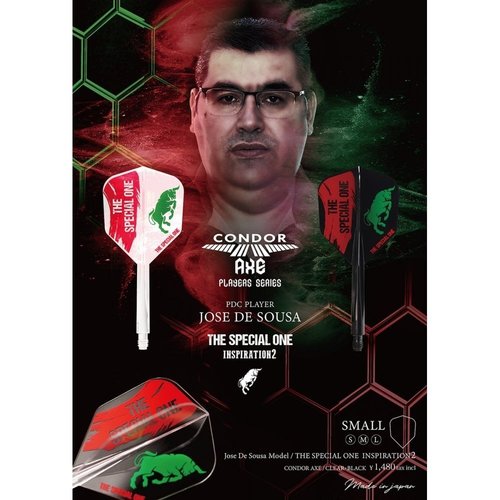 Condor Condor Axe Player - Jose de Sousa - The Special One 2 Clear - Small Darts Flights