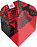 Target Nathan Aspinal Black & Red Pro Ultra Ten-X Darts Flights