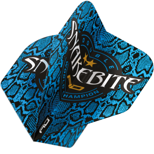 Red Dragon Red Dragon Peter Wright Snakebite Double World Champion Blue Skin Darts Flights