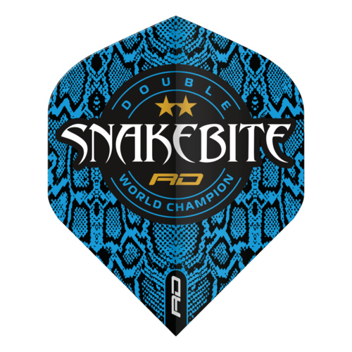 Red Dragon Red Dragon Peter Wright Snakebite Double World Champion Blue Skin Darts Flights