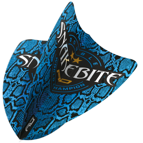 Red Dragon Red Dragon Peter Wright Snakebite Double World Champion Freestyle Blue Skin Darts Flights