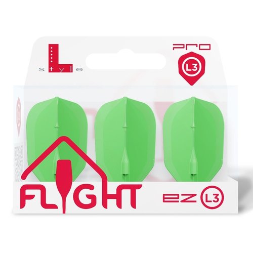 L-Style L-Style Champagne EZ L3 Shape Neon Green Darts Flights