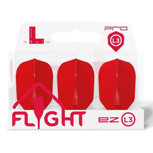 L-Style L-Style Champagne EZ L3 Shape Red Darts Flights