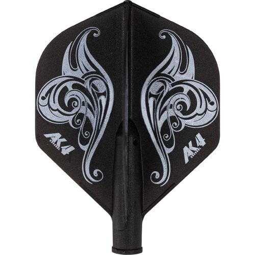 CUESOUL Cuesoul - Tero System AK4 Flower - Black Standard Darts Flights