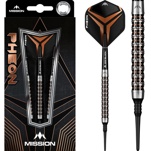 Mission Mission Pheon Black & Bronze Electro 90% Soft Tip Darts