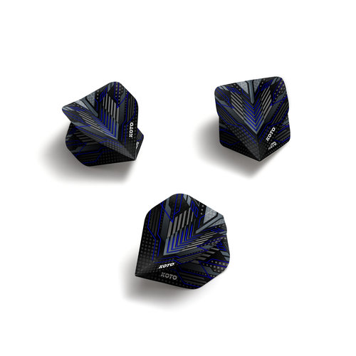 KOTO KOTO ZIZ-Matrix NO2 Dark Blue Darts Flights