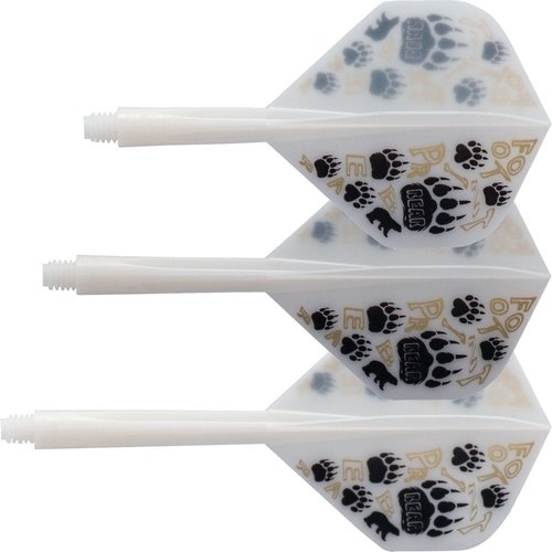 Condor Condor Zero Stress System - Footprint Bear - Standard - Black & White Darts Flights