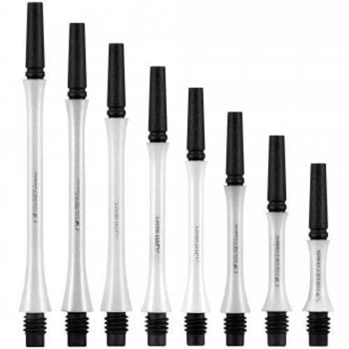 Cosmo Darts Cosmo Darts Fit Shafts Carbon Slim - Pearl White - Locked - 4 Pack Darts Shafts