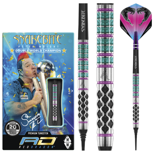 Red Dragon Red Dragon Peter Wright Supa Venom 90% Soft Tip Darts