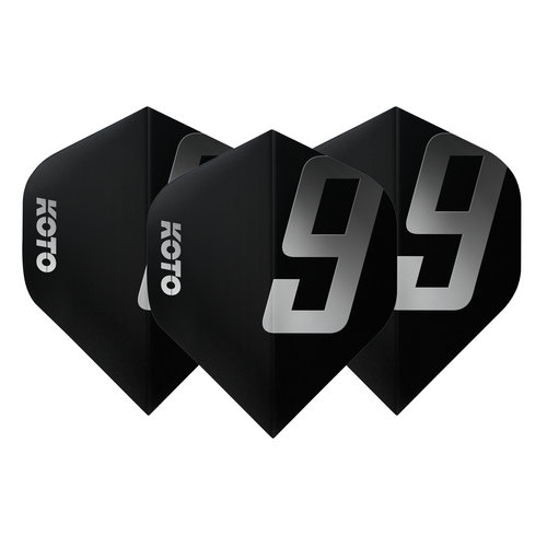 KOTO KOTO 9 Edition Metallic NO2 Black & White Darts Flights