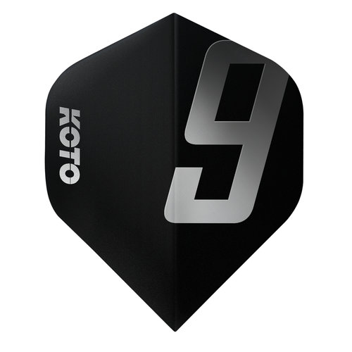 KOTO KOTO 9 Edition Metallic NO2 Black & White Darts Flights