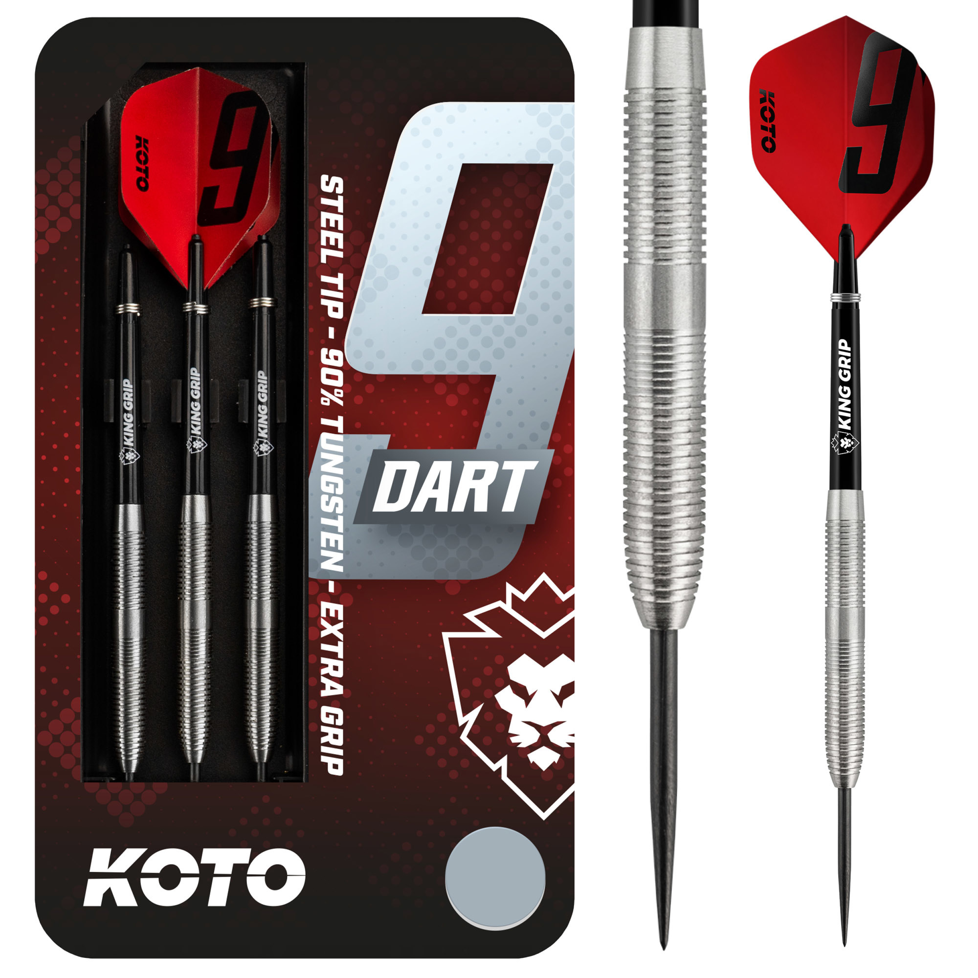 US Darts Ruthless R4X Pink Standard Dart Flights - 3 Sets (9