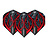 Winmau Prism Alpha Diablo Black & Red Darts Flights