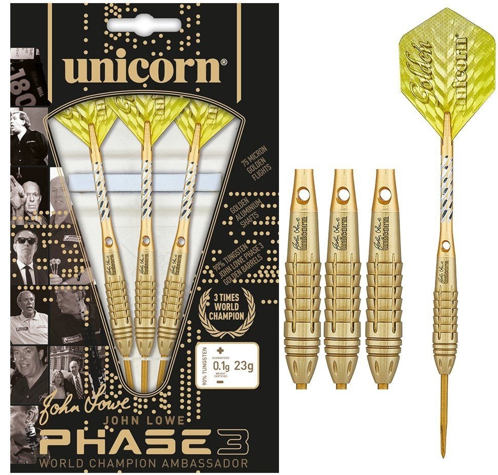 Unicorn John Lowe Phase 3 90% Darts - Dartshopper.com