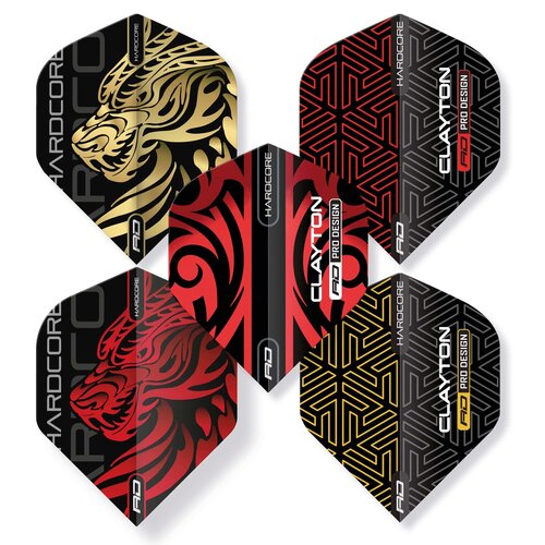 Red Dragon Red Dragon Jonny Clayton Hardcore Collection Darts Flights