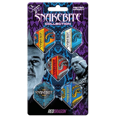 Red Dragon Red Dragon Snakebite Double World Champion Hardcore Collection Darts Flights