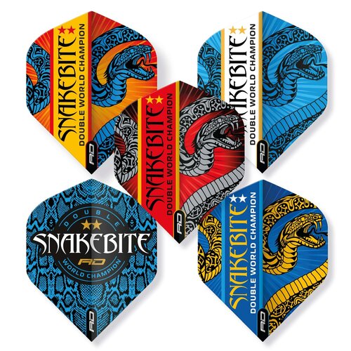 Red Dragon Red Dragon Snakebite Double World Champion Hardcore Collection Darts Flights