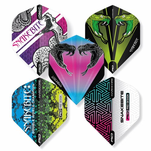 Red Dragon Red Dragon Snakebite Hardcore Collection Darts Flights