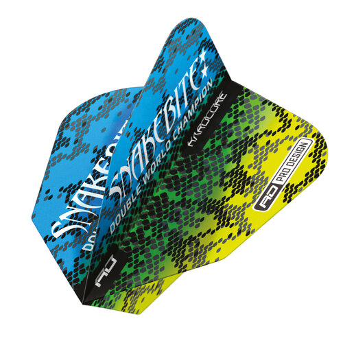 Red Dragon Red Dragon Peter Wright V-Standard Snakebite Multi Snakeskin Blue Darts Flights