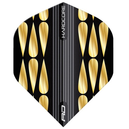 Red Dragon Red Dragon Hardcore Premium Gold & Black Teardrop Darts Flights