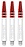 Red Dragon Nitrotech Ionic Snakebite White/Red Darts Shafts