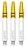 Red Dragon Nitrotech White/Gold Darts Shafts