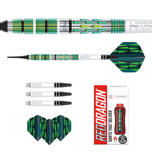 Red Dragon Red Dragon Artura Screamin' Green 90% Soft Tip Darts