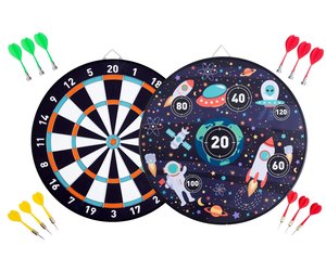 Double-sided Magnetic/Paper Space Children\'s Dartboard