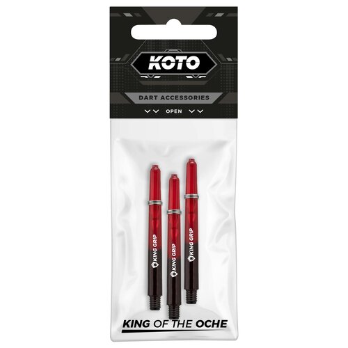 KOTO KOTO King Grip Colours Red Black Darts Shafts