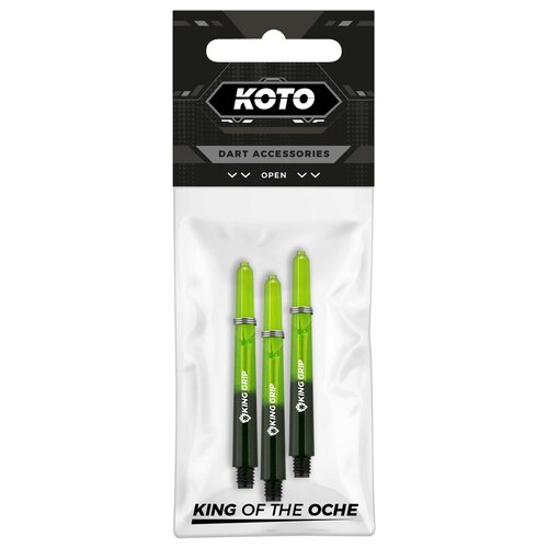 KOTO KOTO King Grip Colours Green Black Darts Shafts