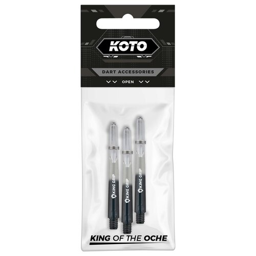 KOTO KOTO King Grip Colours Black Clear Darts Shafts