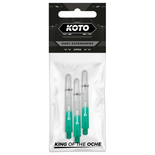 KOTO KOTO King Grip Colours Jade Clear Darts Shafts