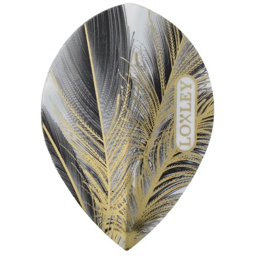 Loxley Loxley Feather Grey & Gold Pear Darts Flights