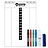 KOTO Flex Scoreboard 40x30cm + Whiteboard Marker Set Colours