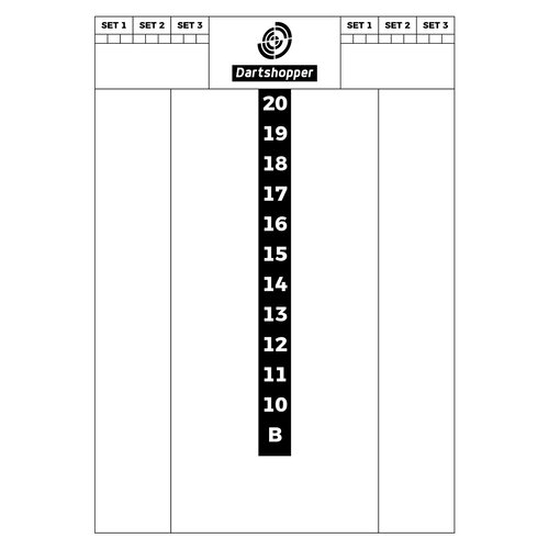 Dartshopper Dartshopper Flex Scoreboard 40x30cm