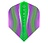 Harrows Silika Lumen NO6 Purple & Green Tough Crystalline Coated Darts Flights